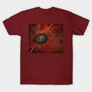 Cracked Stone Emits Light T-Shirt